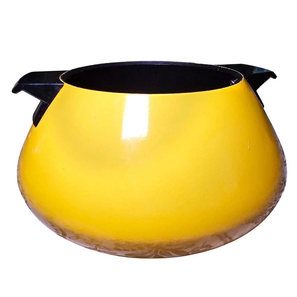 1970s General Electric Fry Fondue Skillet Slow Cooker Yellow B1SFC3TY MCM USA